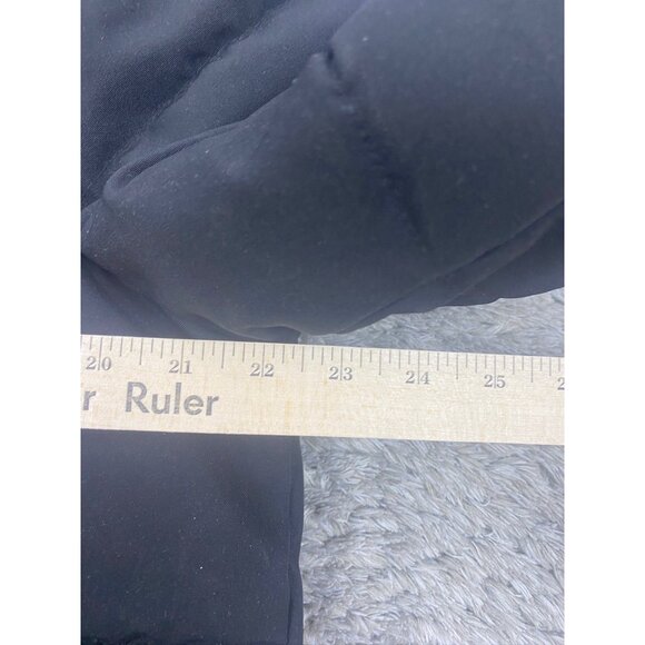 Puremsx Jacket Womans Medium Black Puffer Faux Fur Hood Quilted Ski Snow Coat - Picture 3 of 8